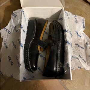 Alegria Black Leather Women’s Loafers